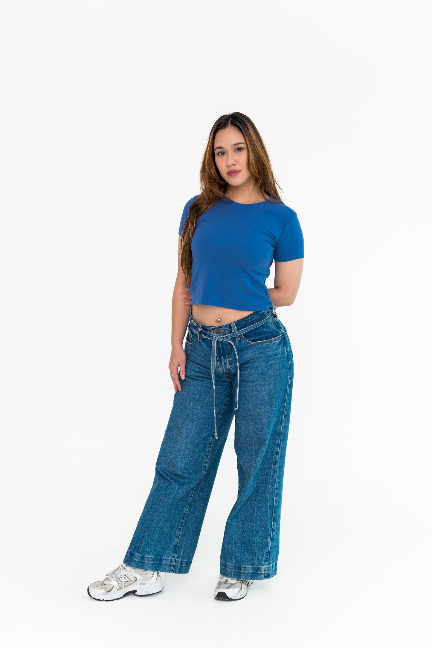 Bondi Relaxed Baby Tee in Space Blue