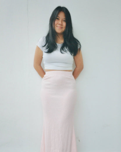 Maia Mermaid Skirt in Coquette Pink