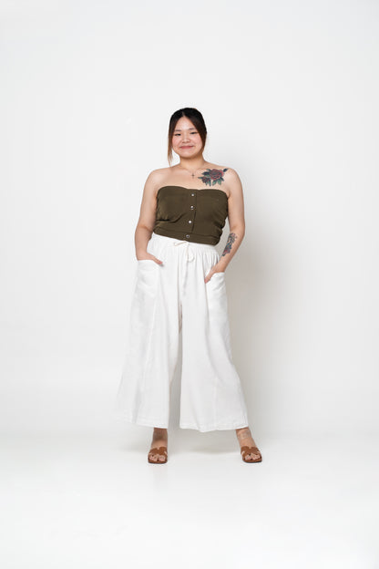 Liel Linen Pants 2.0 in White