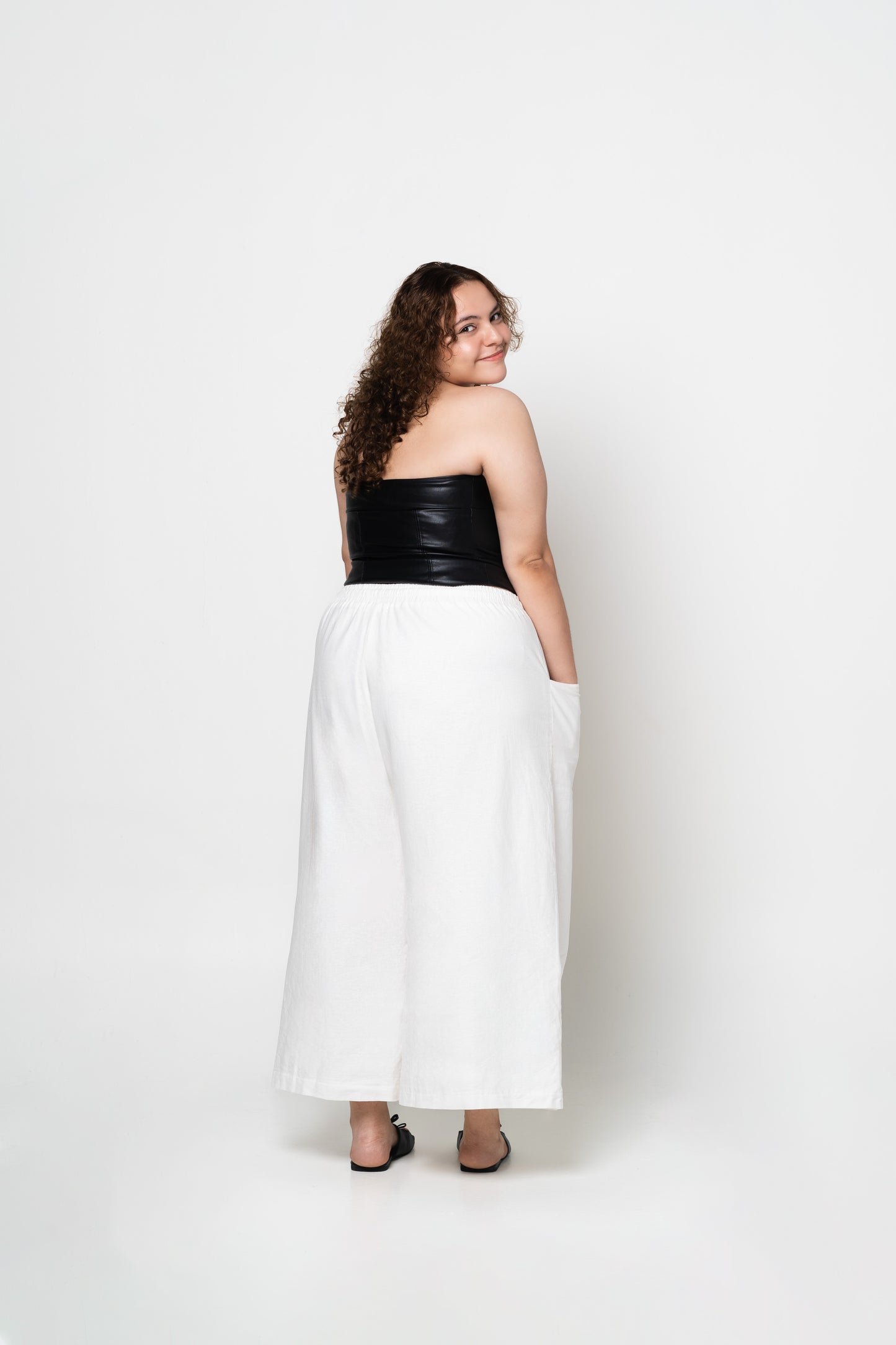 Liel Linen Pants 2.0 in White