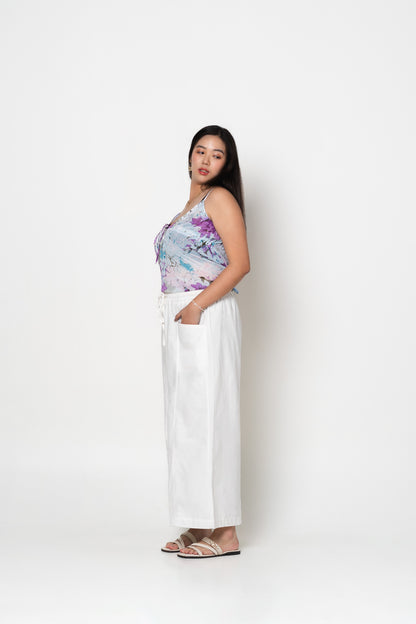 Liel Linen Pants 2.0 in White