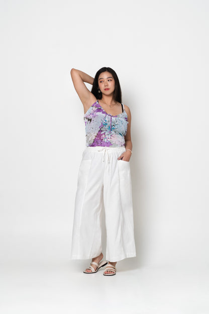 Liel Linen Pants 2.0 in White