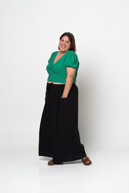 Liel Linen Pants 2.0 in Black