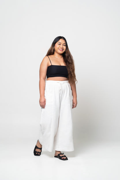 Liel Linen Pants 2.0 in White