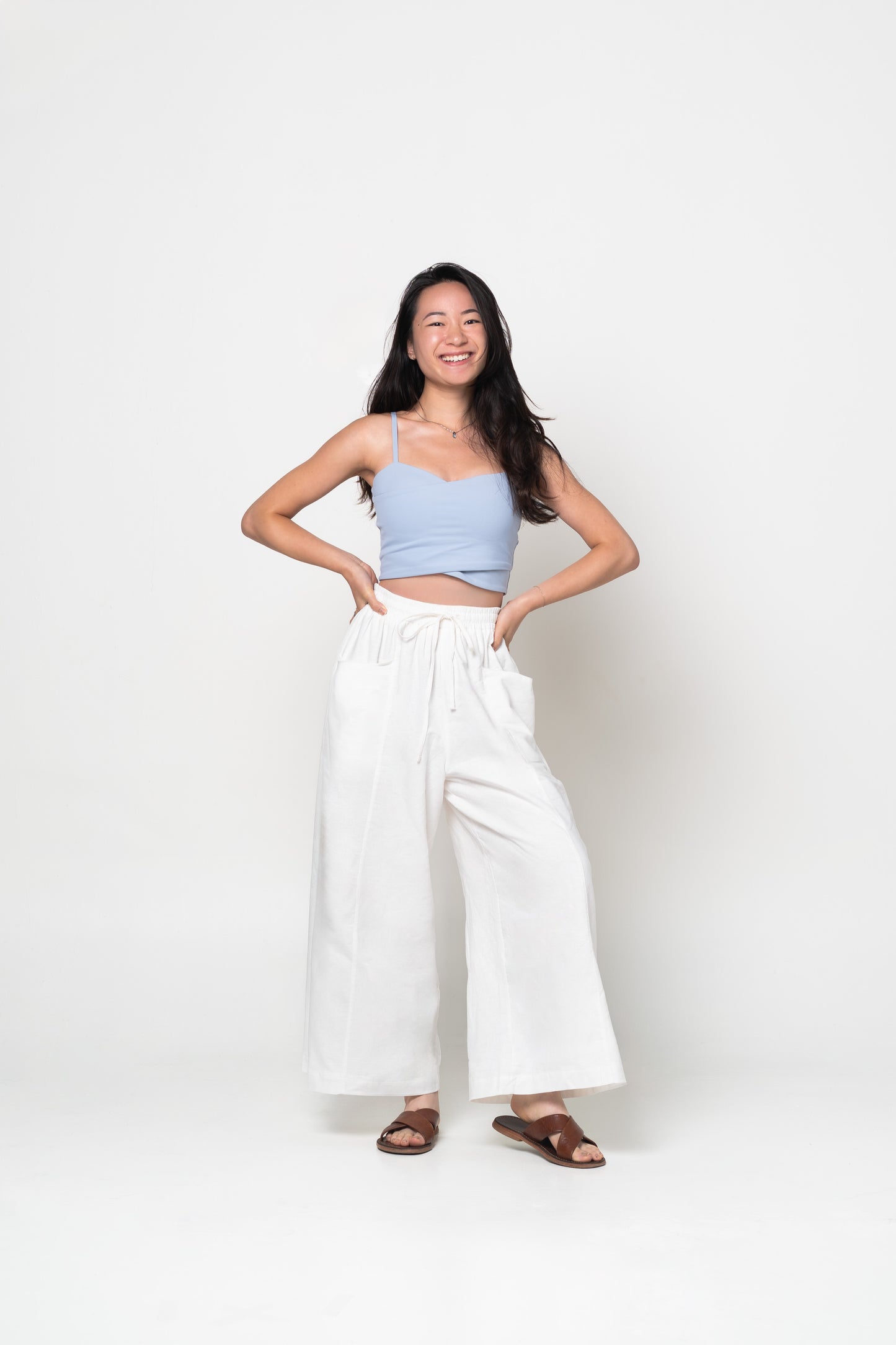 Liel Linen Pants 2.0 in White