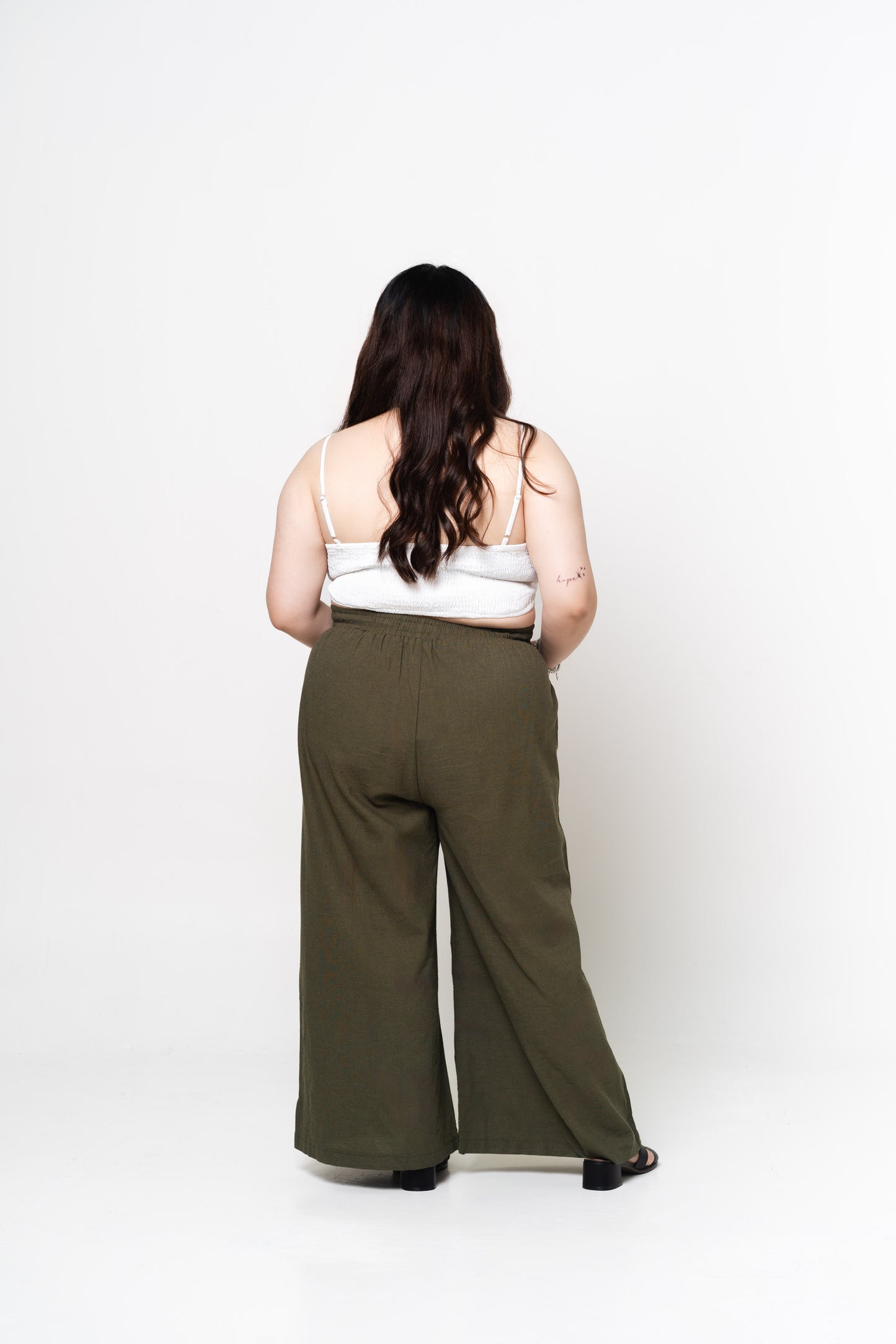 Liel Linen Pants 2.0 in Forest Green