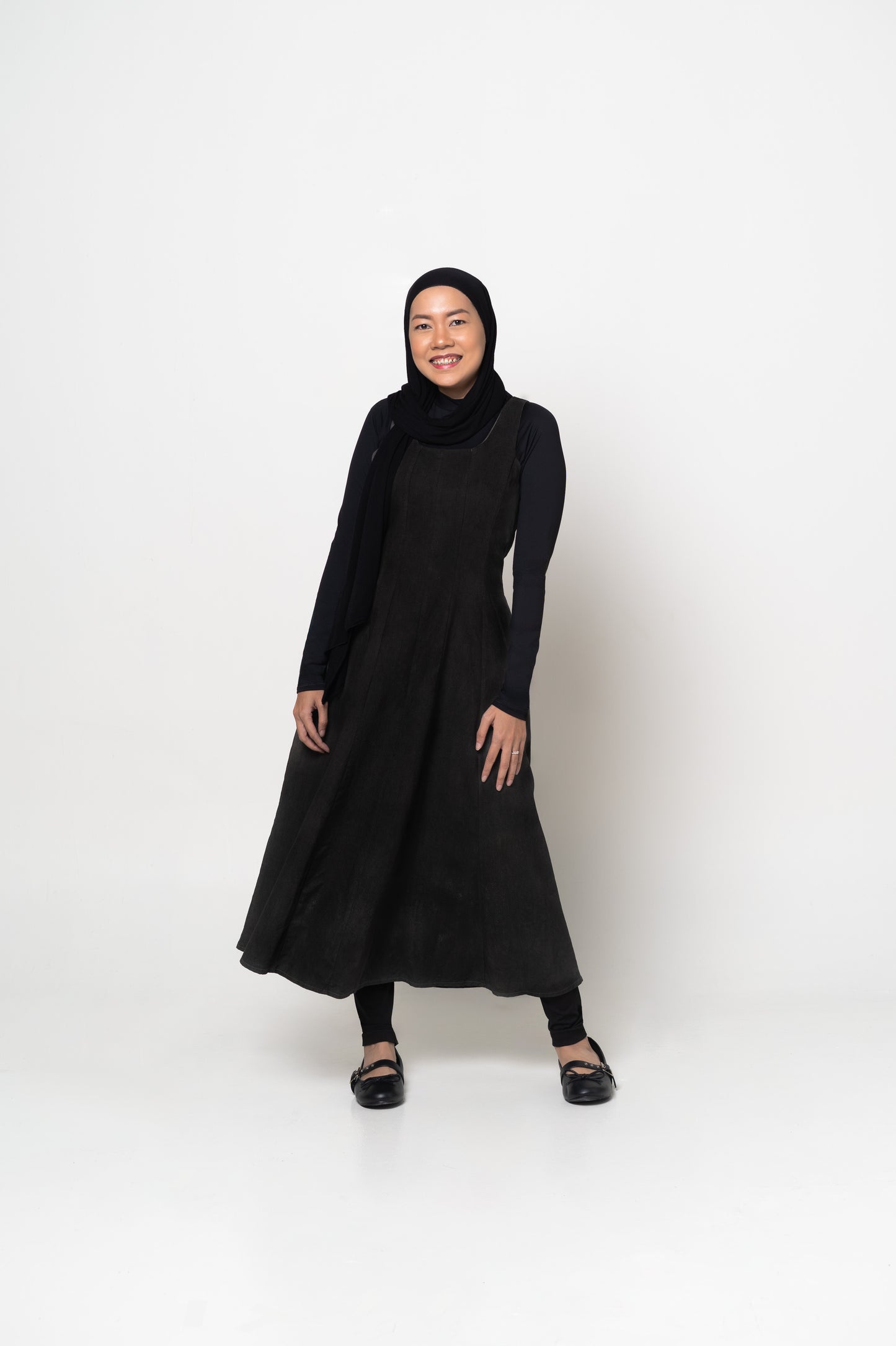 Soleil Swing Dress in Black