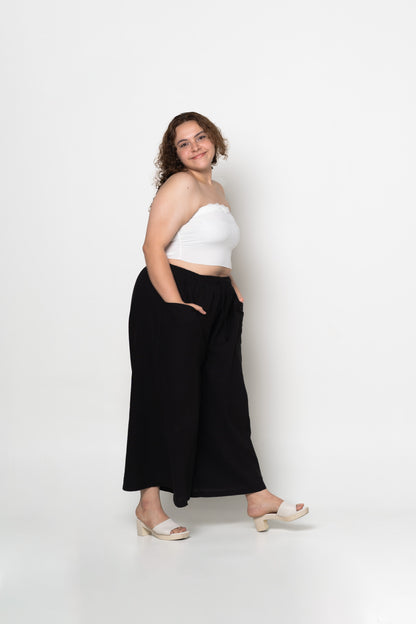 Liel Linen Pants 2.0 in Black