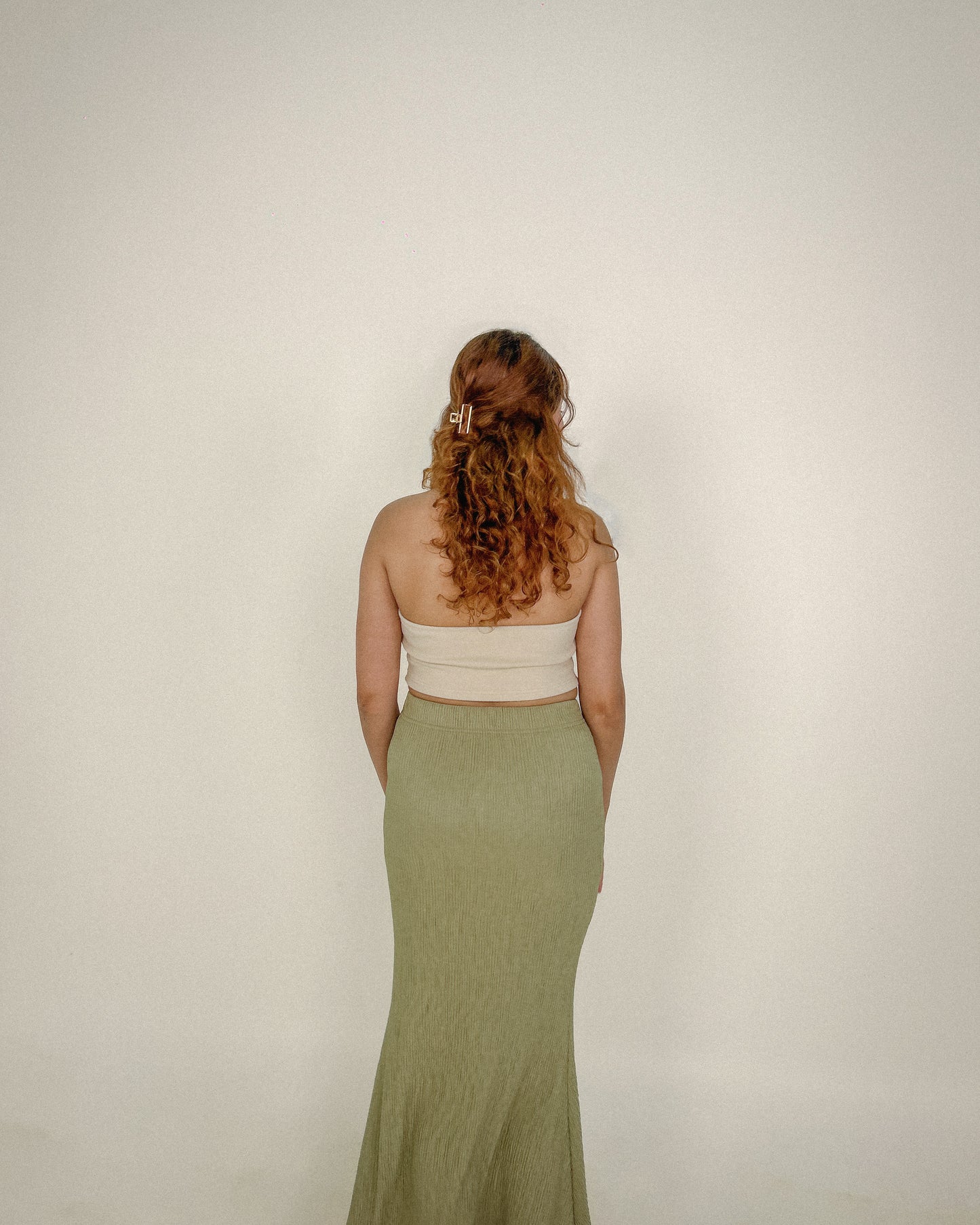 Maia Mermaid Skirt in Sage Green