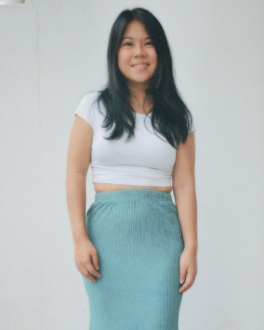 Maia Mermaid Skirt in Seaside Blue