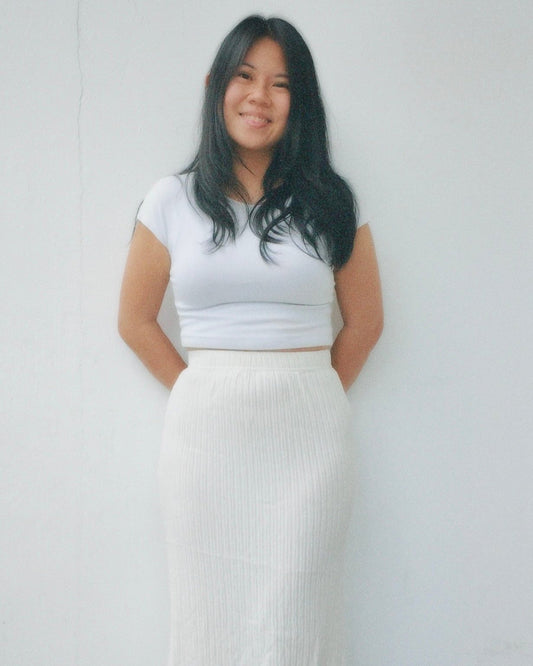 Maia Mermaid Skirt in White